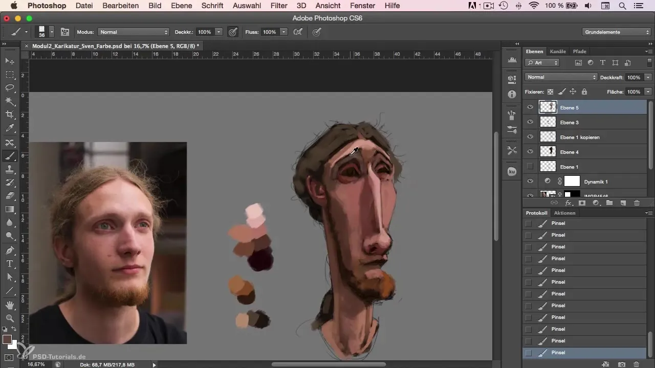 Step-by-step guide to cartoon painting in Photoshop