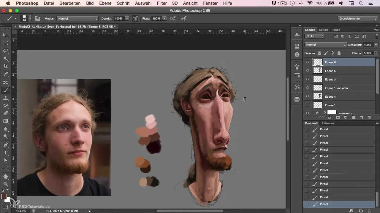 Step-by-step guide to cartoon painting in Photoshop