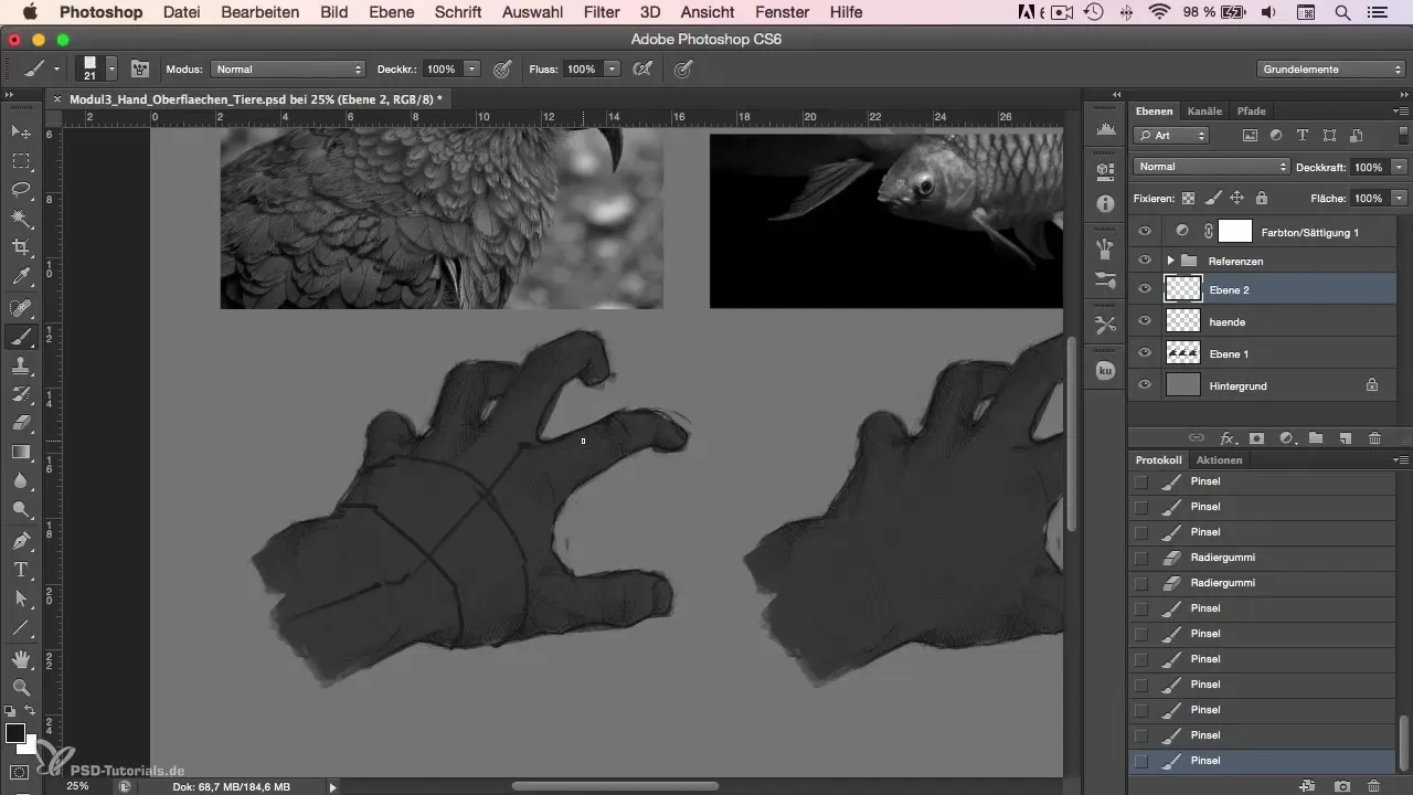 Painting Feathers in Photoshop - This is how you succeed
