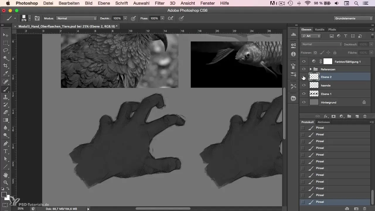 Painting feathers in Photoshop - This is how you succeed