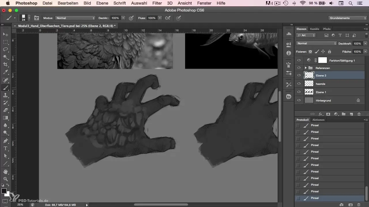 Painting feathers in Photoshop - This is how you can succeed