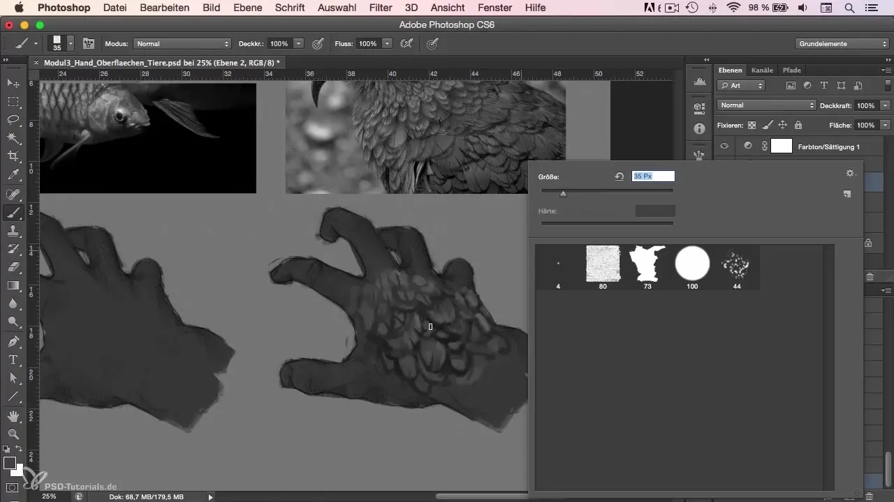 Painting feathers in Photoshop - Here's how you can succeed