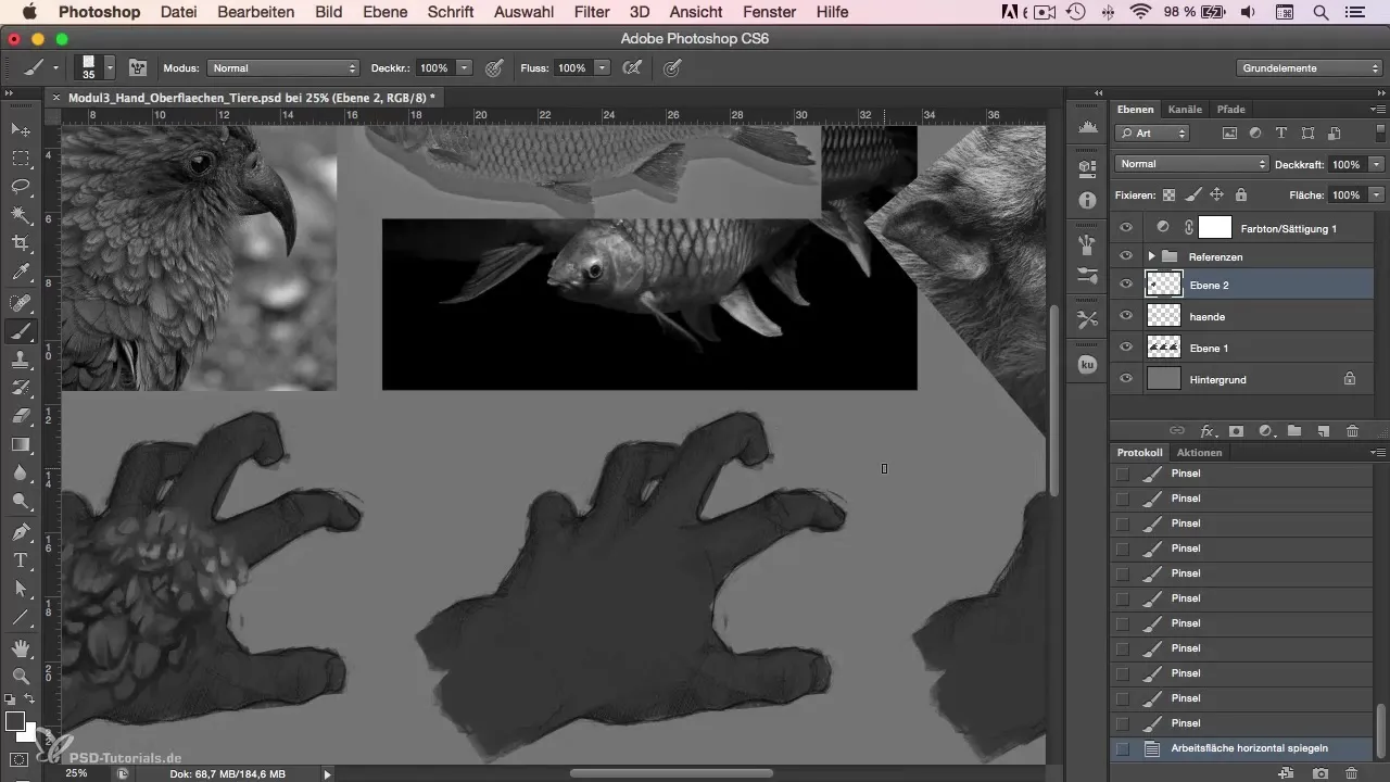 Painting feathers in Photoshop - This is how you succeed