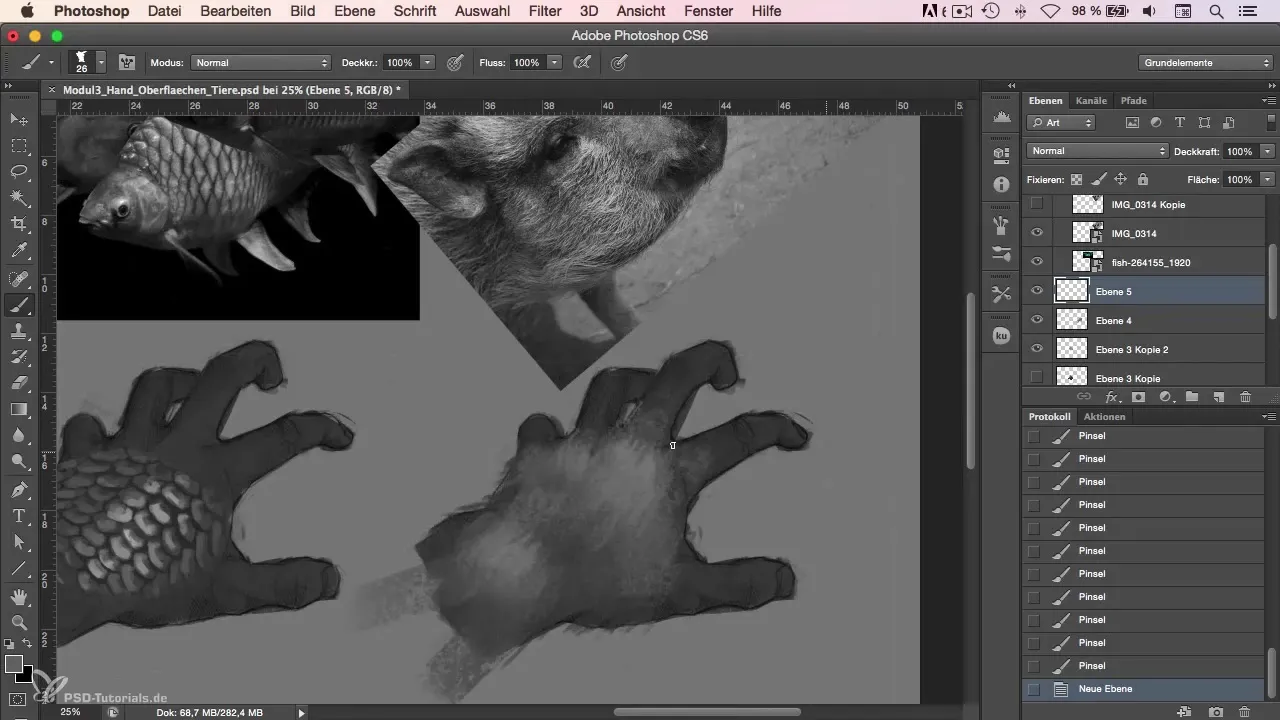 Pittura di pelliccia in Photoshop – guida passo dopo passo
