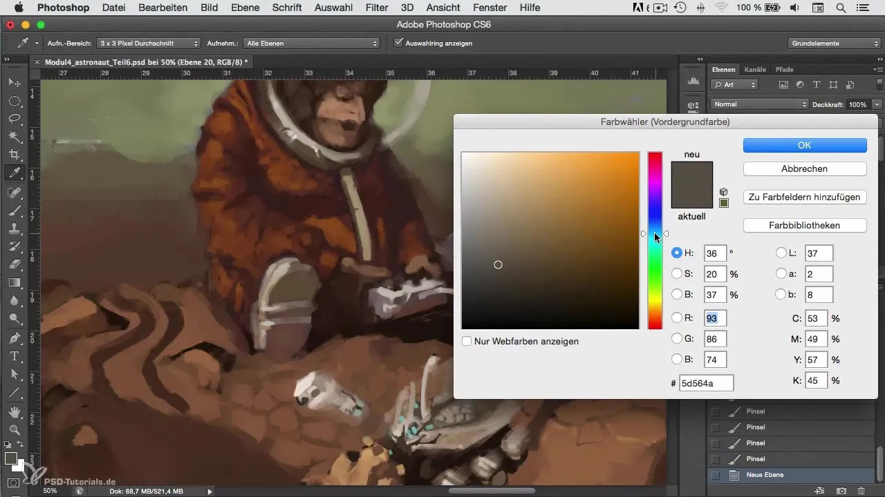 Vivid details and light effects in character painting