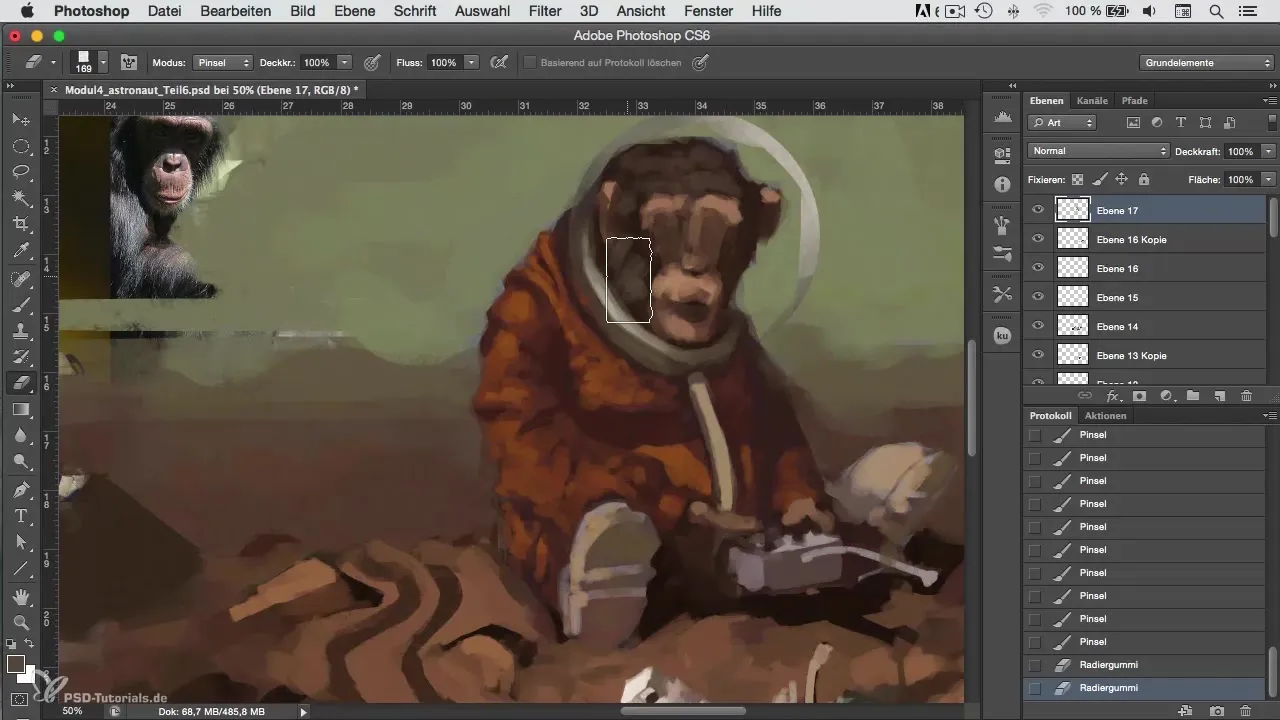 Vivid details and lighting effects in character painting