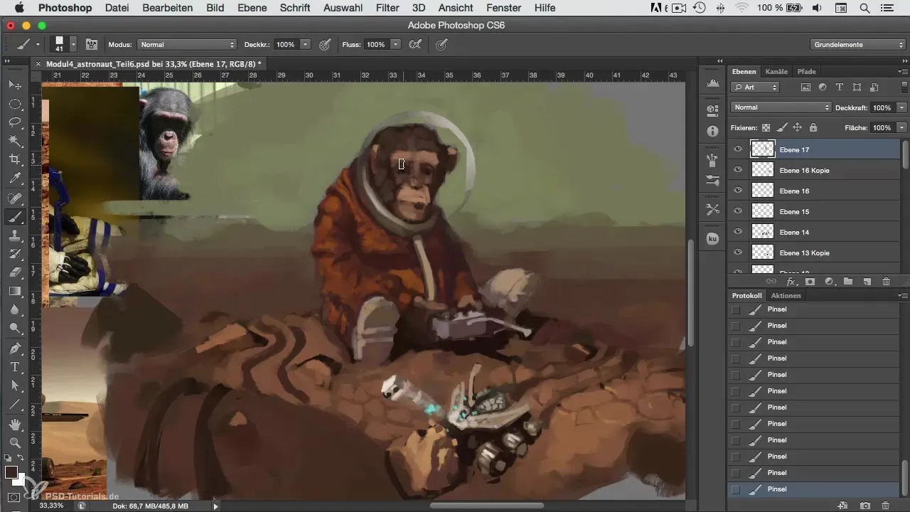 Vibrant details and lighting effects in character painting