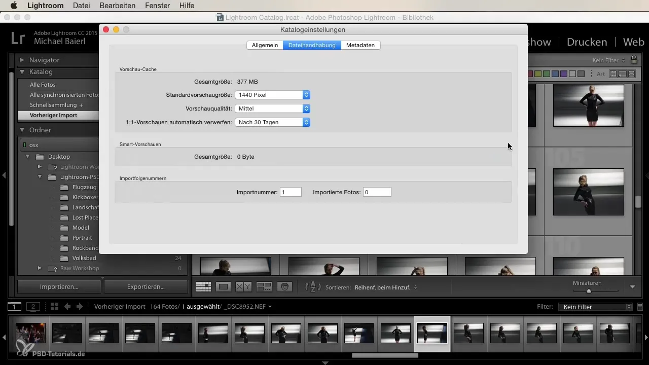 Essentials of the catalog settings in Lightroom