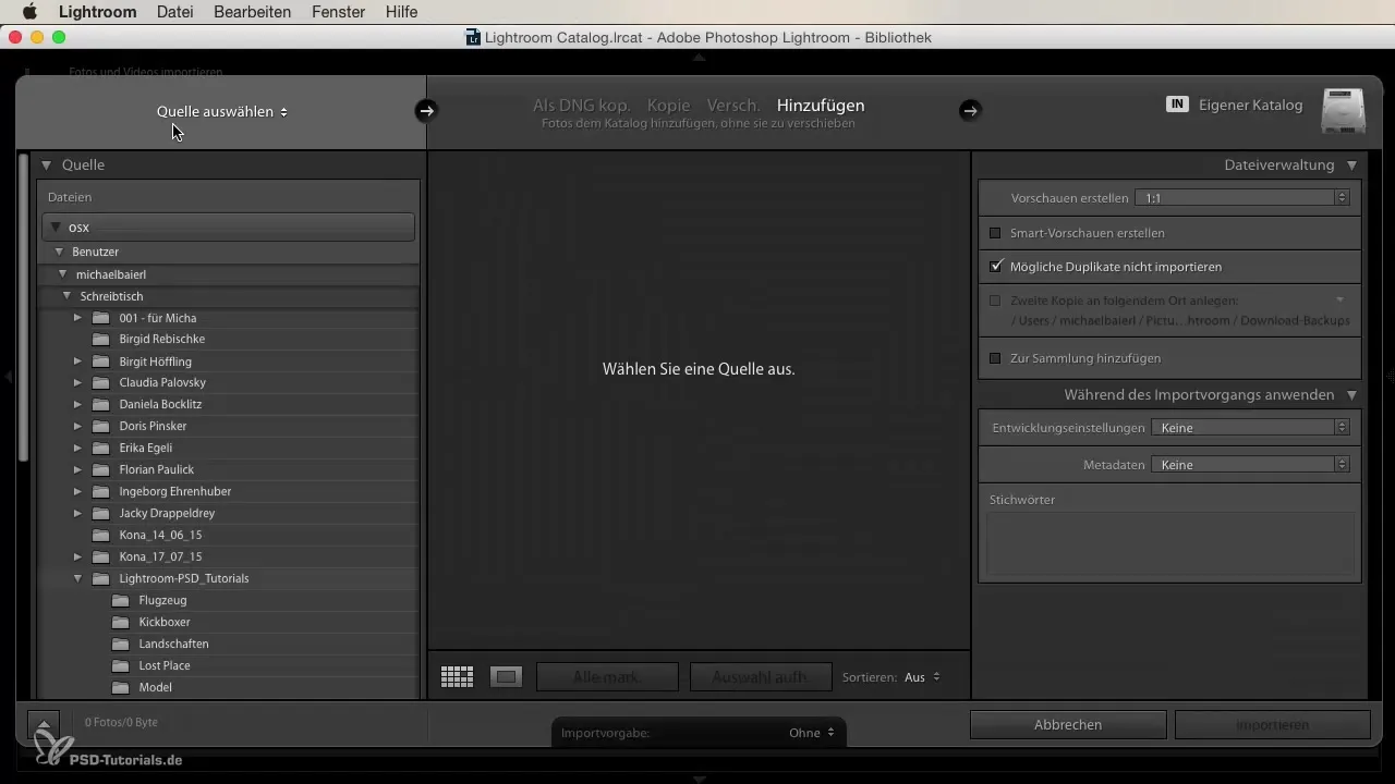 Lightroom Importazione e impostazioni del catalogo per principianti