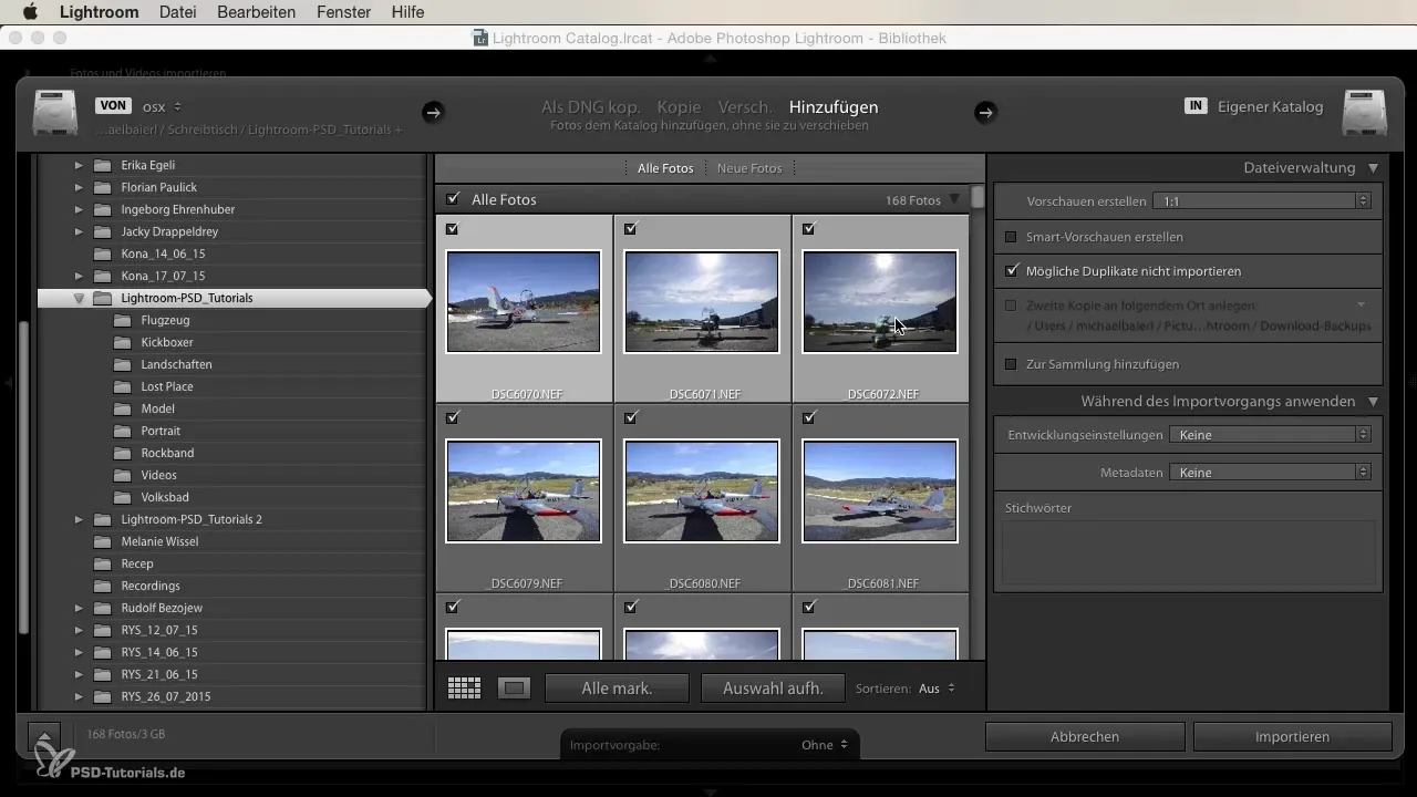 Lightroom Import e impostazioni del catalogo per principianti