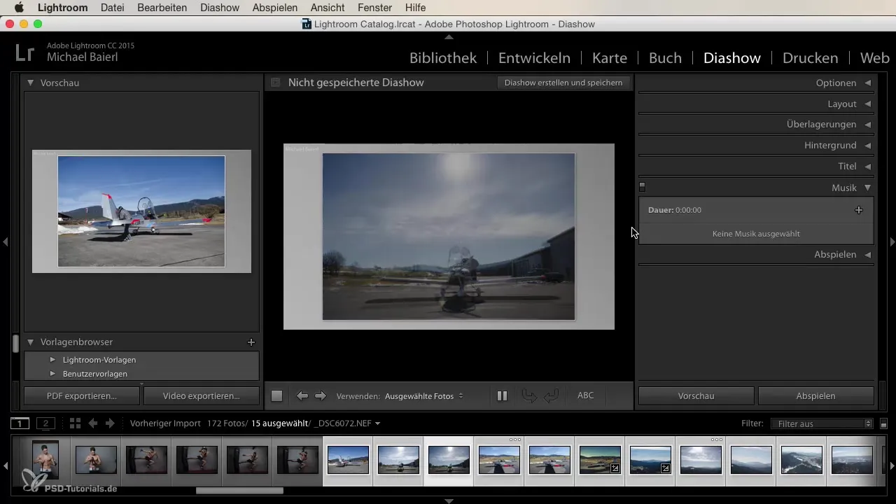 Design creativo di diashow in Lightroom