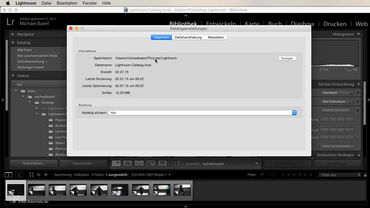 Efficiently manage catalogs in Lightroom