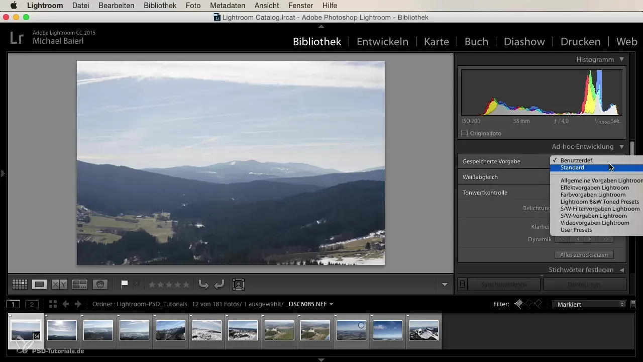 Lightroom プリセットを適用して効果的な画像編集を行う
