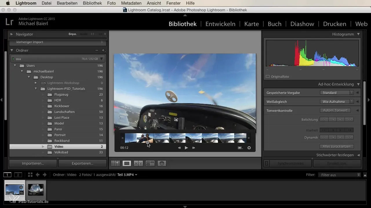 Creare immagini fisse da video – Lightroom reso facile
