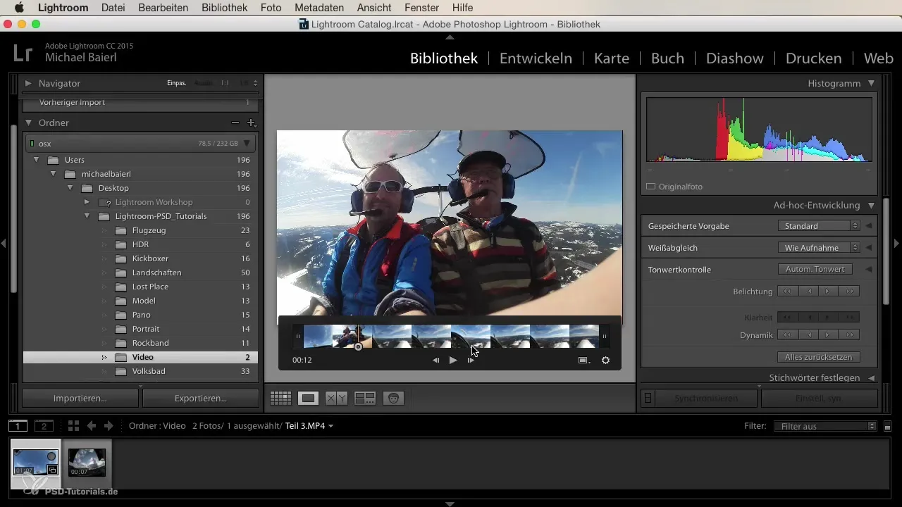 Extrahovať obrázky z videí pomocou Lightroom