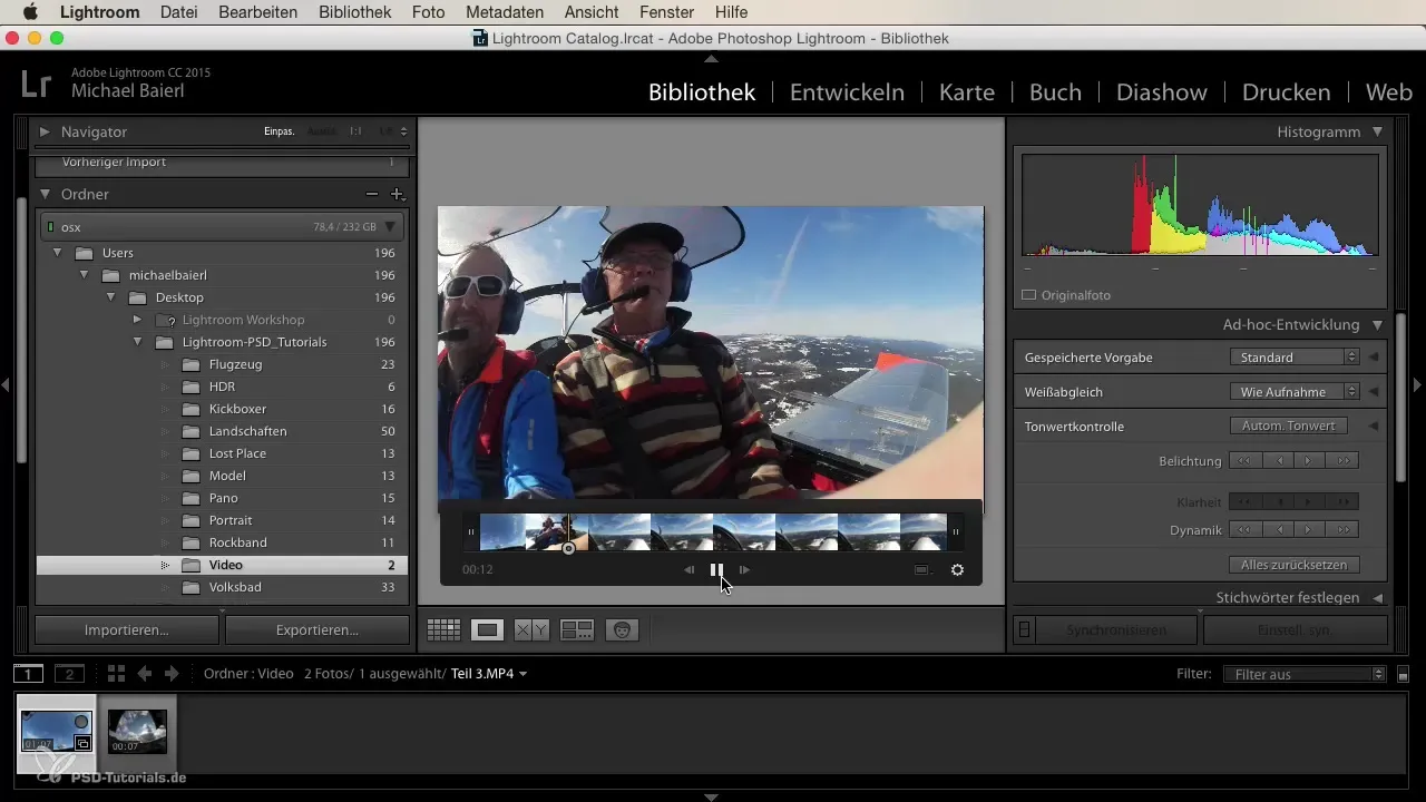 Extrahovať obrázky z videí pomocou Lightroom