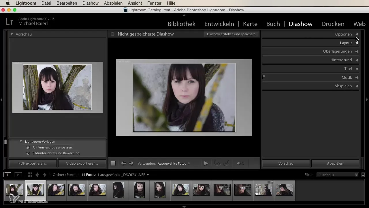 창의적인 도전: 당신의 Diashow mit Lightroom