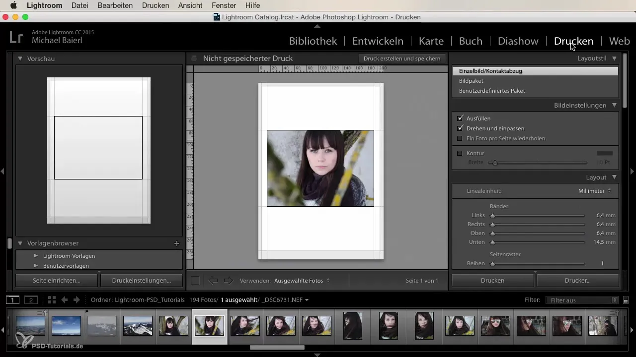 Setări de imprimare eficiente în Lightroom