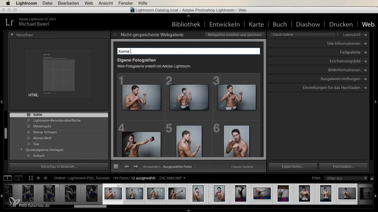 desain efisien dari Lightroom Online-Galerien