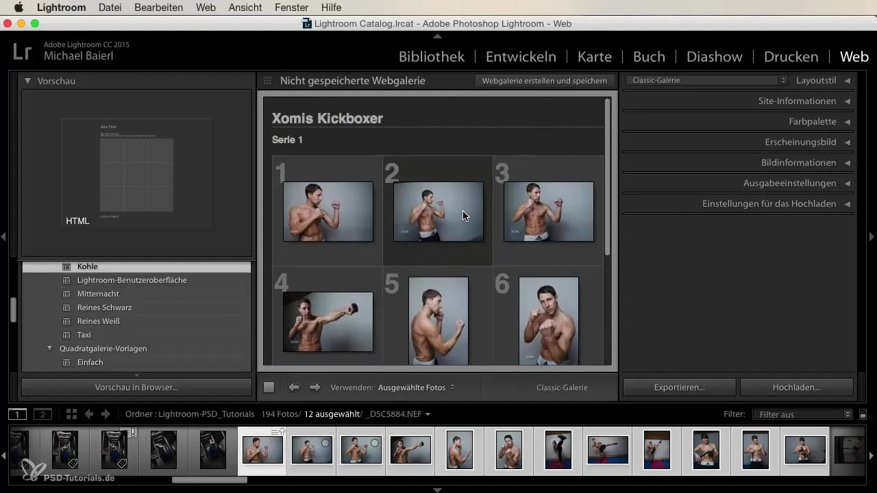 desain efisien dari Lightroom Online-Galerien