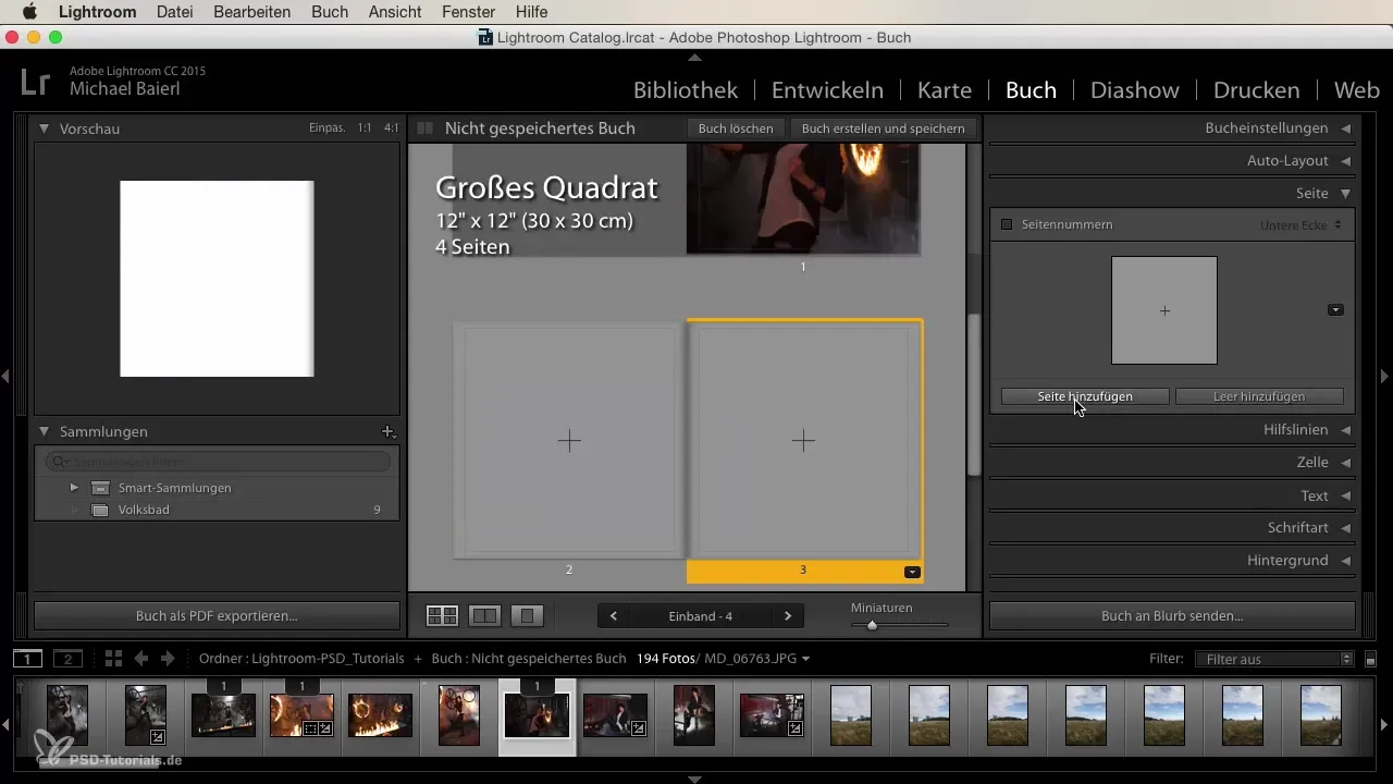 Crearea unui layout pentru Fotobuch în Lightroom
