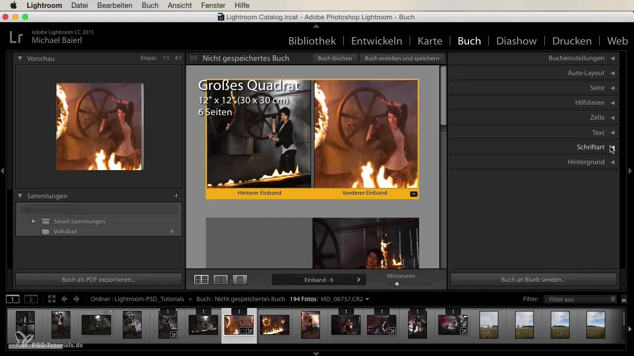 Crearea layout-ului pentru fotobuchet în Lightroom