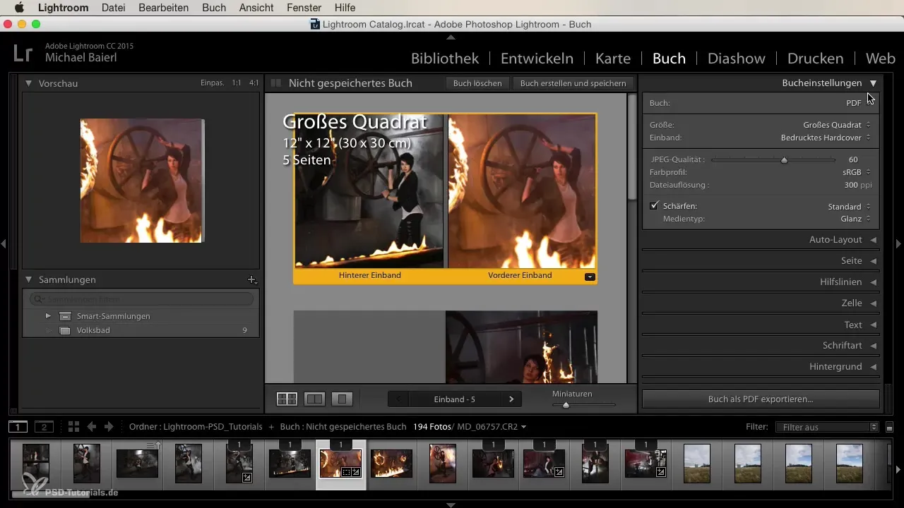 Crearea unui layout pentru fotobuch în Lightroom