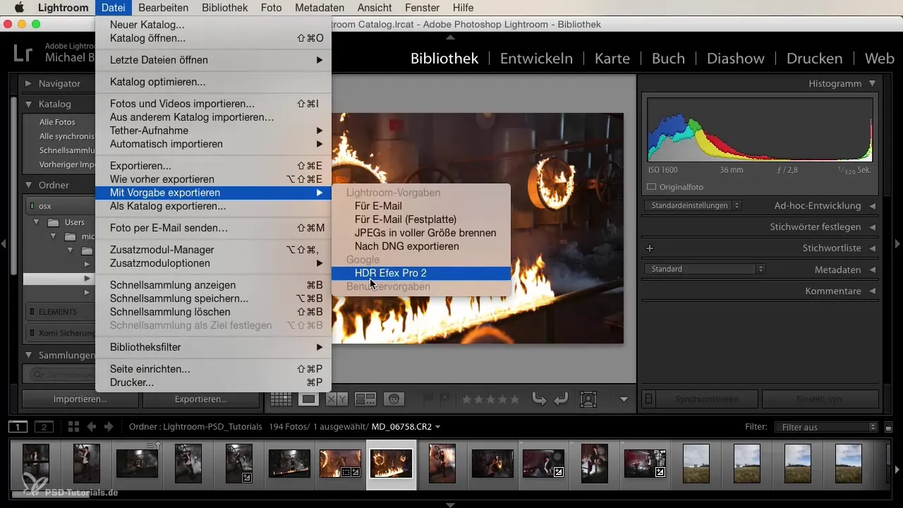 Effizienter Fotoexport mit Lightroom Exportvorgaben