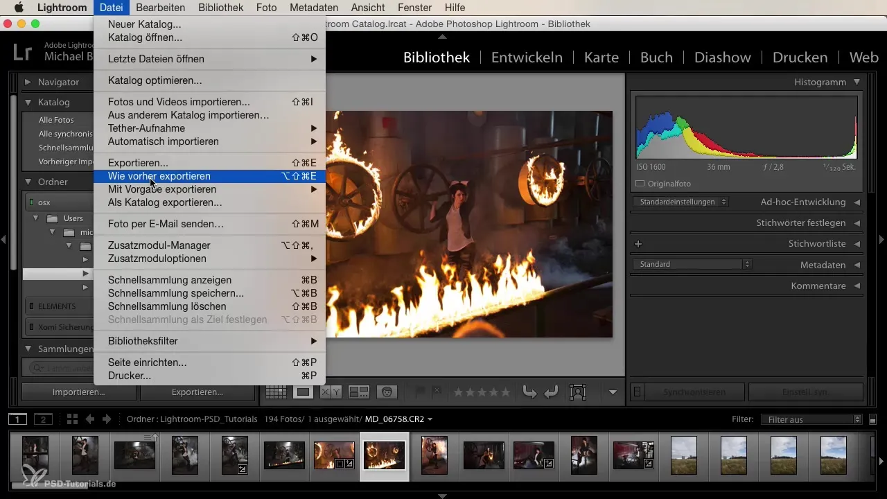 Effizienter Fotoexport mit Lightroom Exportvorgaben