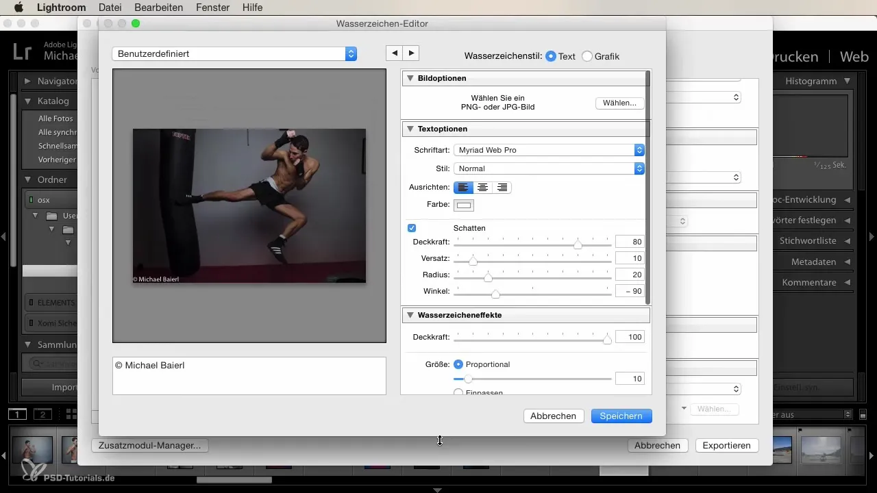 Firma d'acqua in Lightroom: Dare protezione alle tue immagini