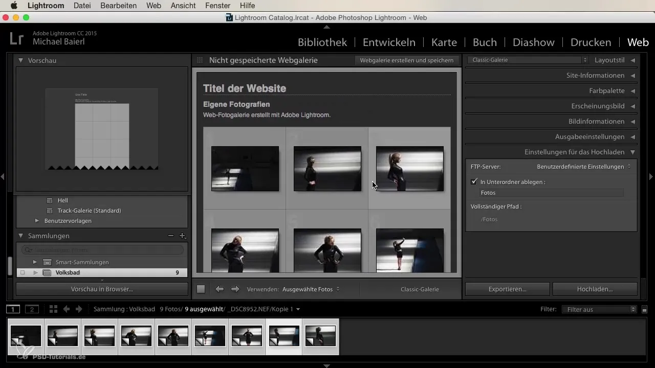 Pubblicazione efficiente di collezioni in Lightroom
