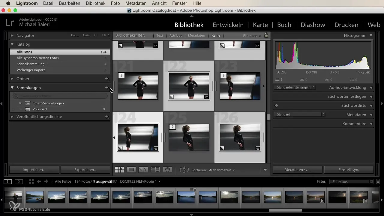 Pubblicazione efficiente di collezioni in Lightroom