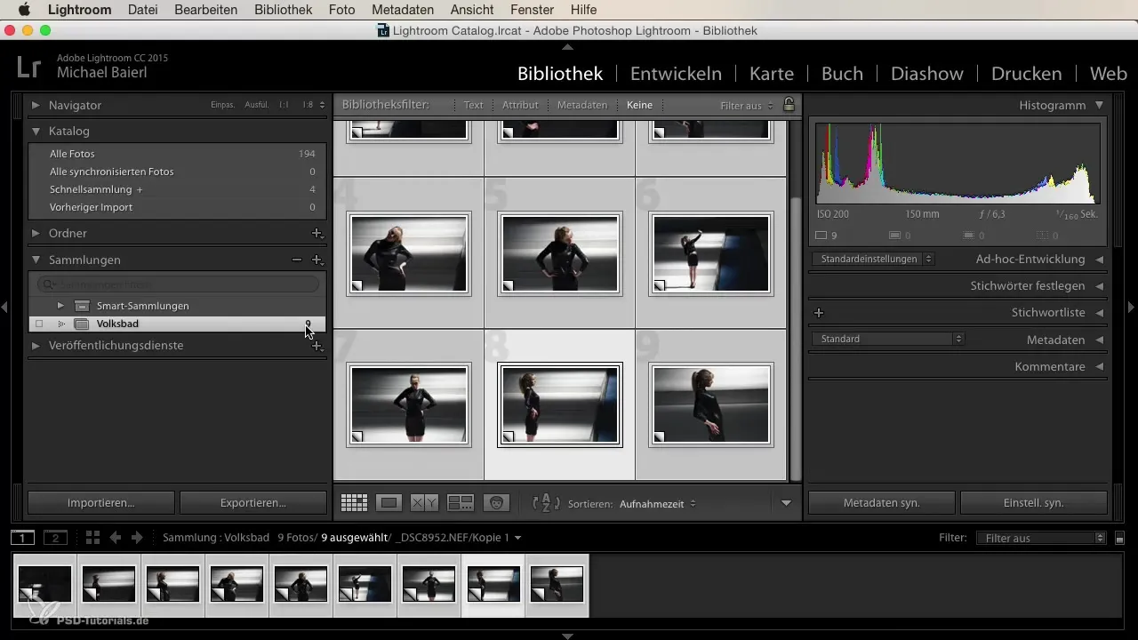 Pubblicazione efficiente di collezioni in Lightroom
