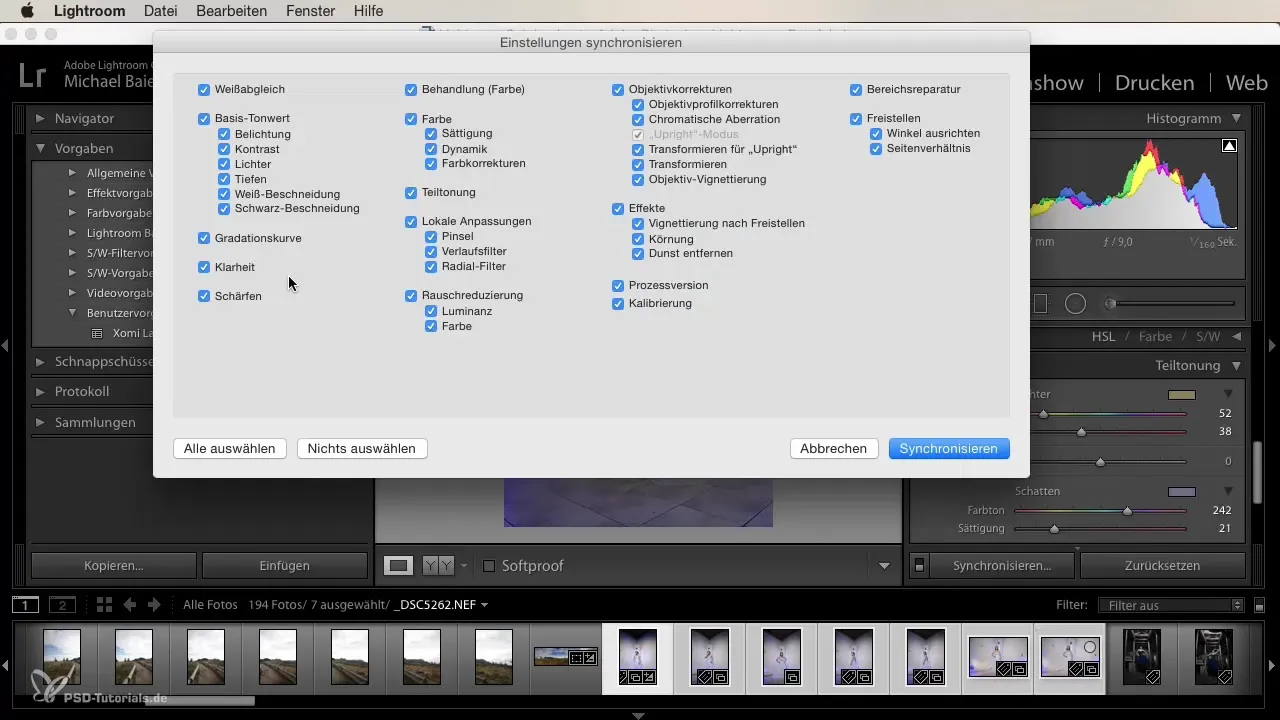 Effektive Serienentwicklung in Lightroom für Einsteiger