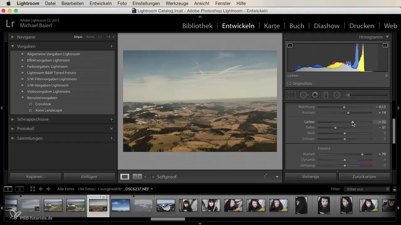 Crear presets creativos en Lightroom