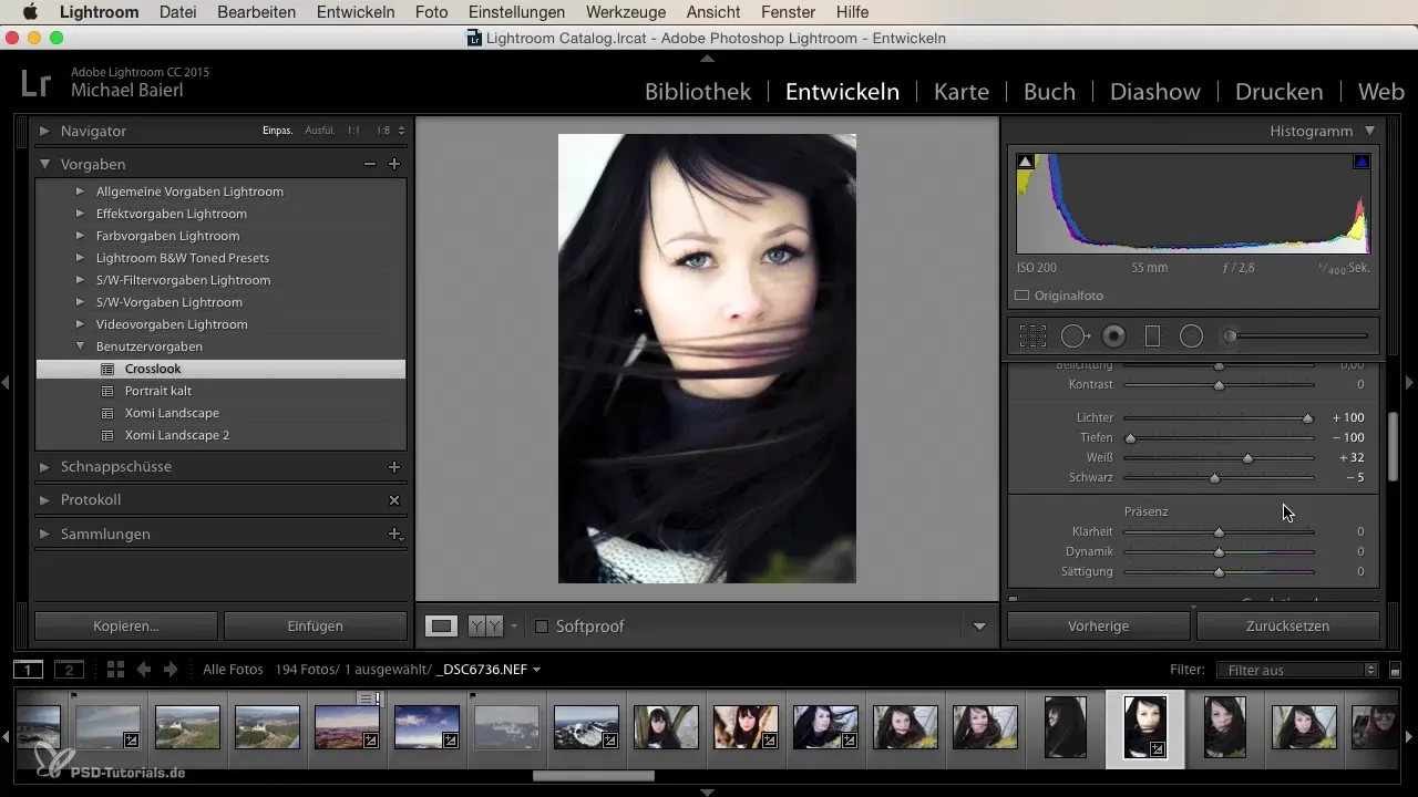 Crear presets creativos en Lightroom