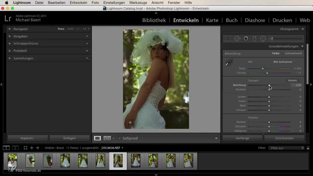 Menciptakan tampilan pernikahan secara kreatif di Lightroom