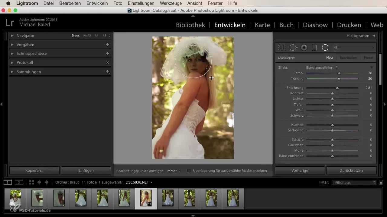 Membuat tampilan pernikahan secara kreatif di Lightroom