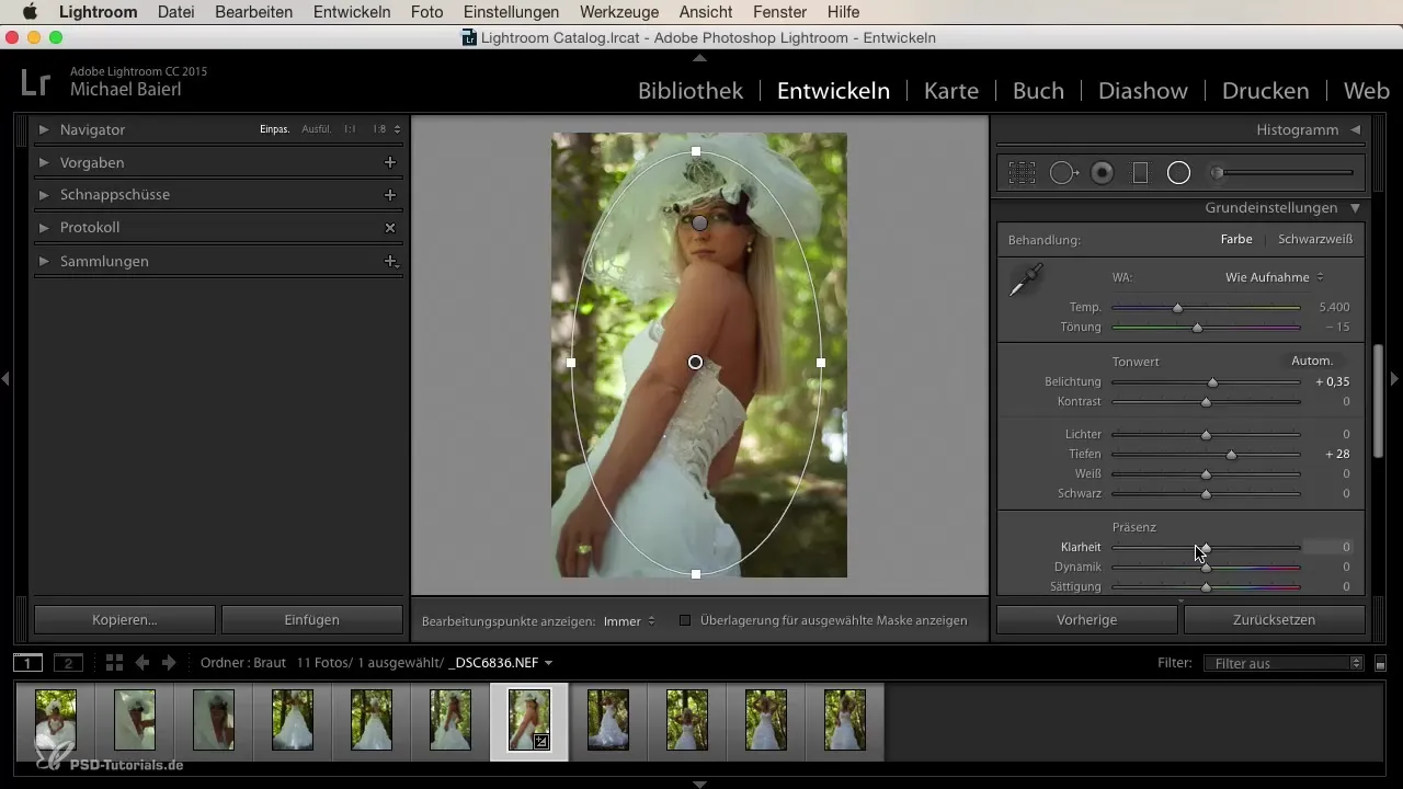 Membuat tampilan pernikahan secara kreatif di Lightroom