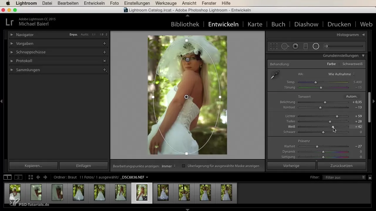 Menciptakan tampilan pernikahan yang kreatif di Lightroom