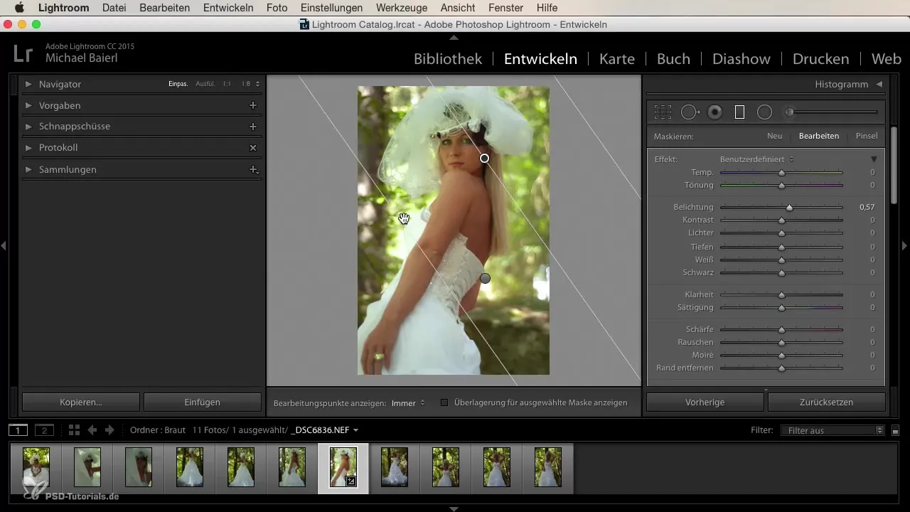 Menciptakan tampilan pernikahan yang kreatif di Lightroom