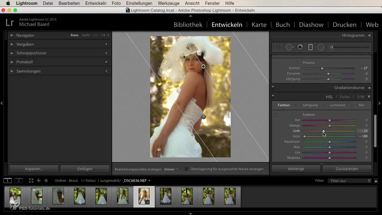 Membuat tampilan pernikahan yang kreatif di Lightroom