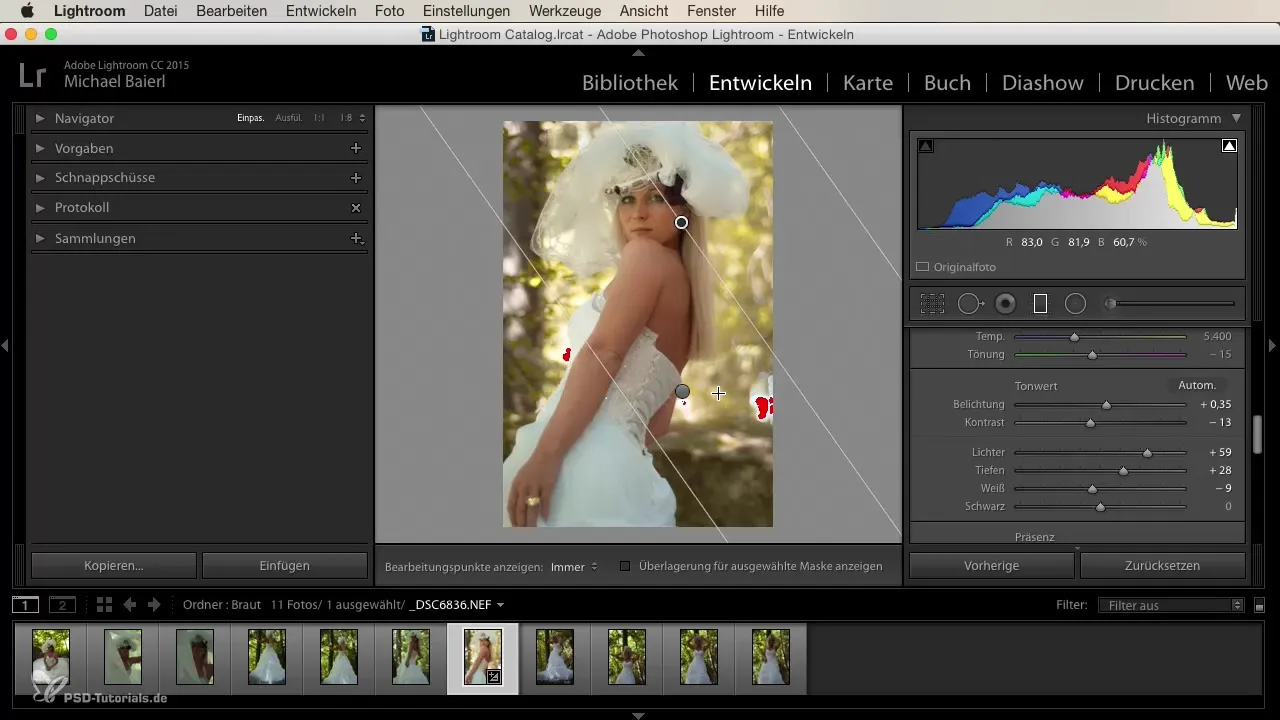 Membuat tampilan pernikahan yang kreatif di Lightroom