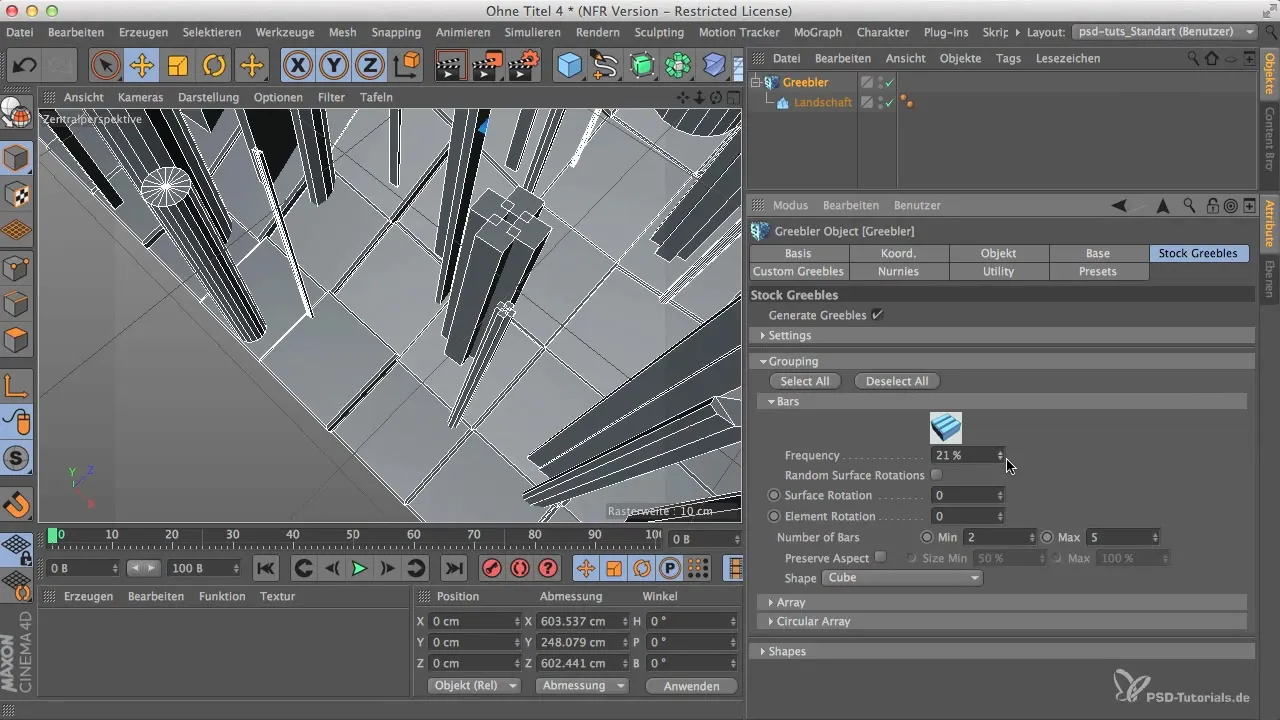 Ефективно керувати формами Greebler в Cinema 4D