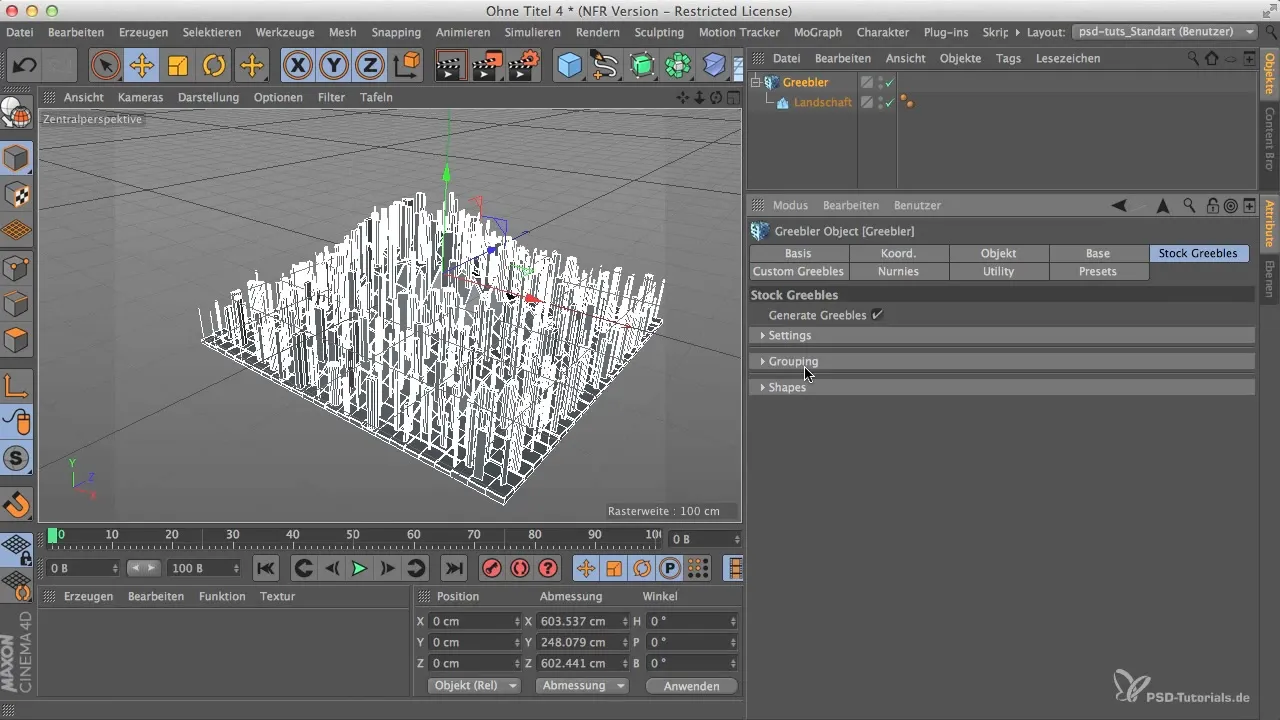 Ефективно керувати формами Greebler у Cinema 4D