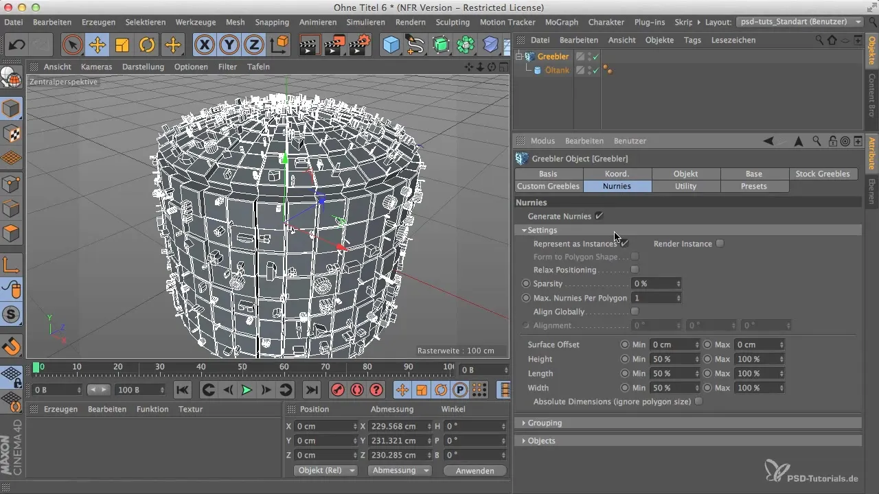 Використання індивідуальних Greebles у Cinema 4D