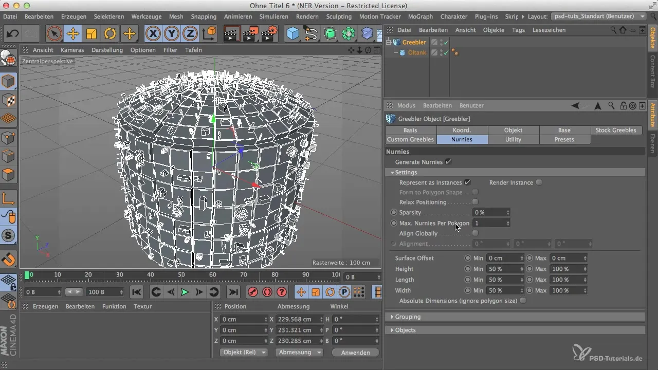 Індивідуальні Greebles в Cinema 4D використовувати