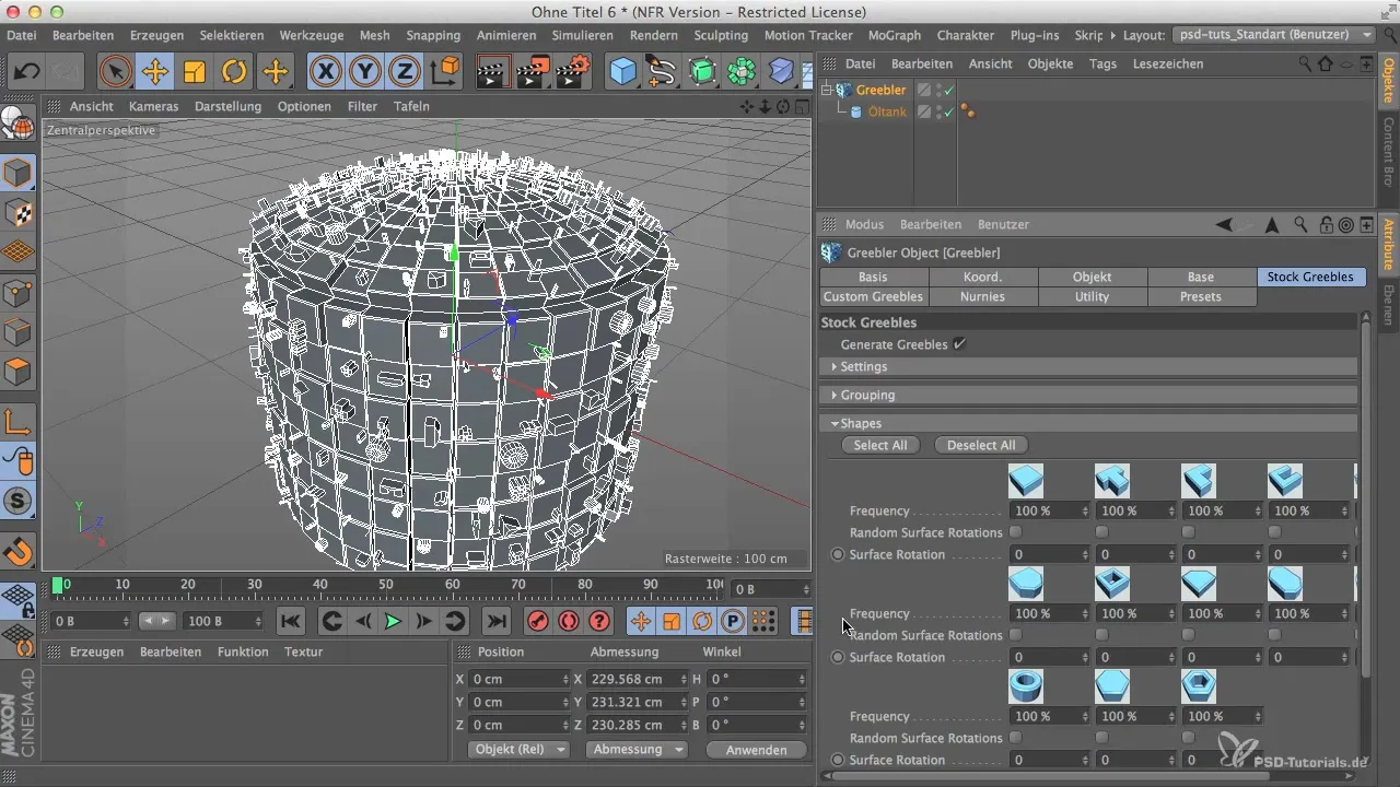 Індивідуальні Greebles у Cinema 4D використовувати