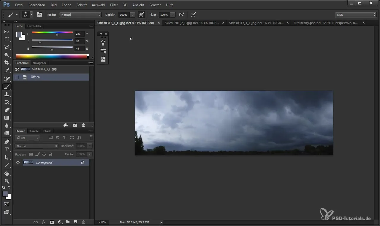 Творчо оформити Himmelshintergrund у Photoshop