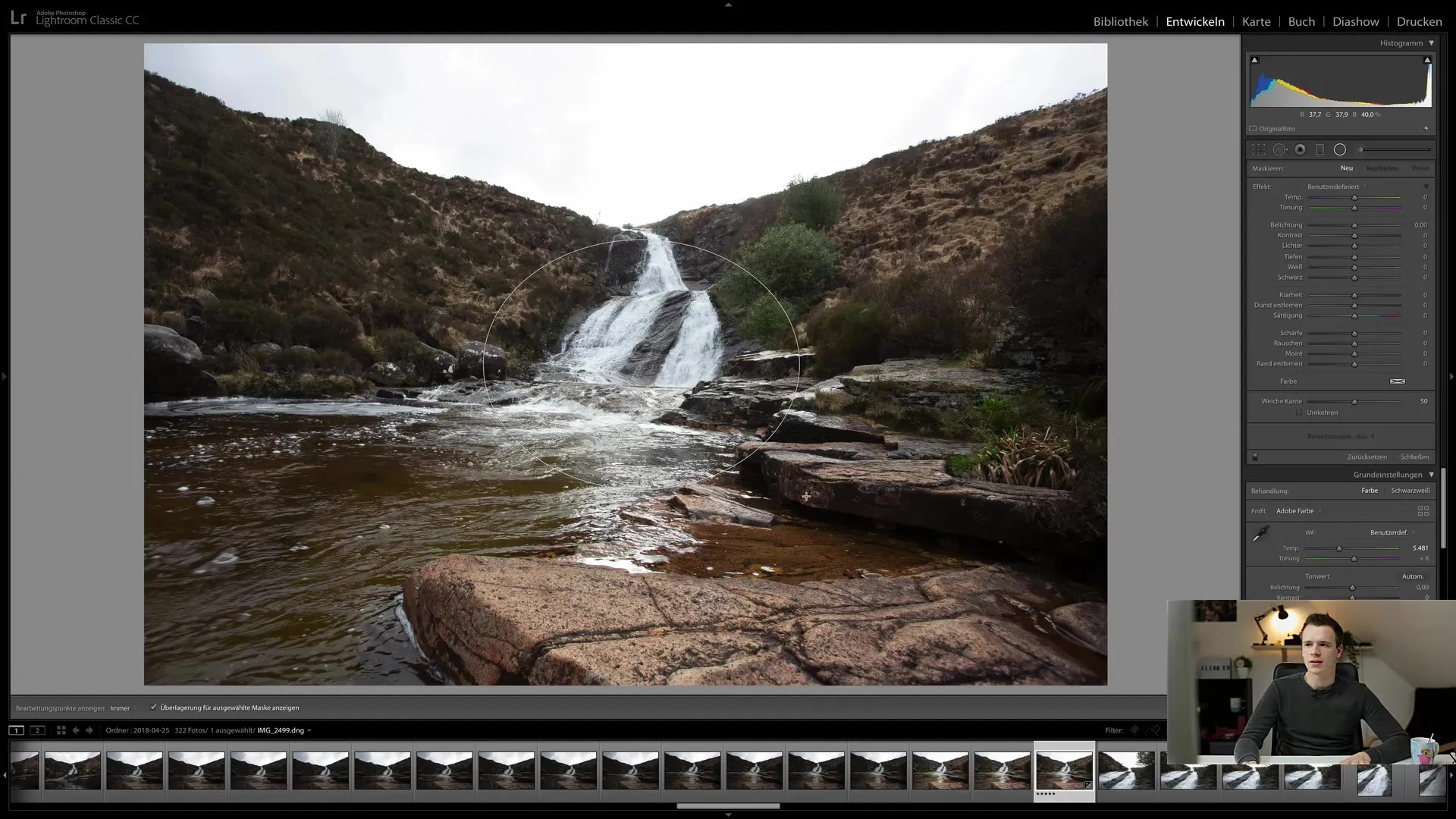 Filtro radiale in Lightroom Classic CC: Una guida passo dopo passo per ottimizzare l'immagine
